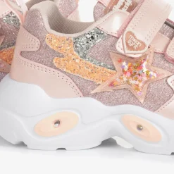 Beppi Trainers|Trainers*Girls Pink Glitter Light-Up Trainers