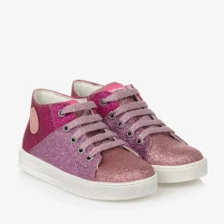 Falcotto by Naturino Trainers*Girls Pink Glitter Trainers