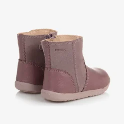 Geox Boots|Boots*Girls Pink Glittery Leather Boots