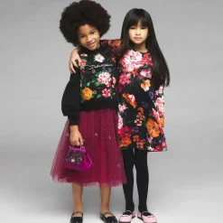 Dolce amp; Gabbana Skirts*Girls Pink Glittery Tulle & Silk Skirt