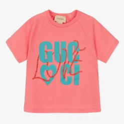 Gucci Tops*Girls Pink Love T-Shirt