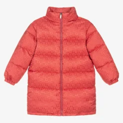 Gucci Coats & Jackets*Girls Pink Hooded Puffer Coat