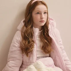 Lapin House Coats & Jackets*Girls Pink Hooded Puffer Coat