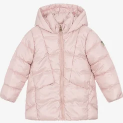 Mayoral Coats & Jackets*Girls Pink Hooded Puffer Coat