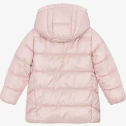 Mayoral Coats & Jackets*Girls Pink Hooded Puffer Coat