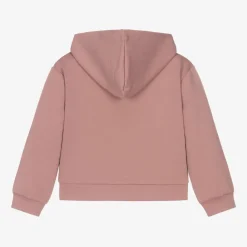 Mayoral Tops*Girls Pink Hooded Zip-Up Top