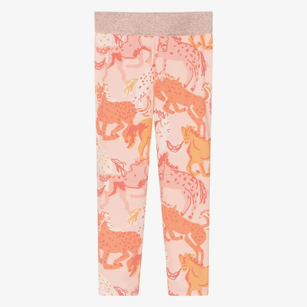 Stella McCartney Kids Activewear|Leggings*Girls Pink Horse Print Leggings