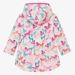 Hatley Coats & Jackets*Girls Pink Horse Print Raincoat
