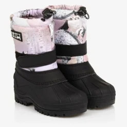 Molo Snow Boots|Snow Boots*Girls Pink Horses Snow Boots