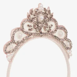 Tutu du Monde Costumes*Girls Pink Jewelled Tiara Hairband