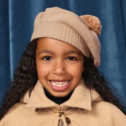 Elodie Hats*Girls Pink Knitted Wool Beret