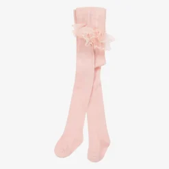 Mayoral Newborn Tights|Tights*Girls Pink Lace Frill Tights