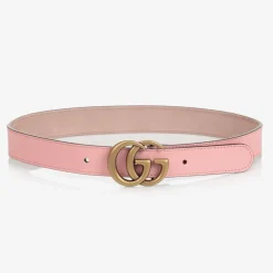 Gucci Clothing Accessories*Girls Pink Leather GG Belt