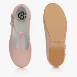 Beatrice amp; George Traditional Shoes|Bar Shoes*Girls Pink Leather T-Bar Shoes