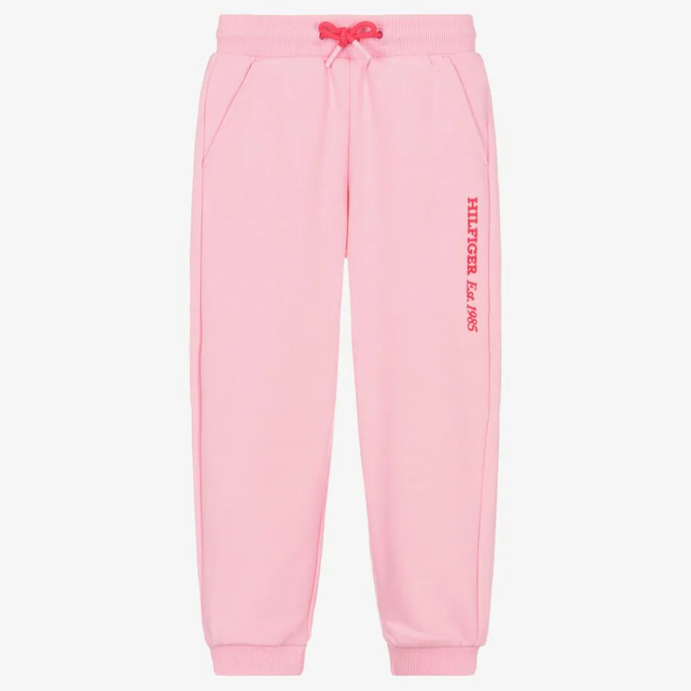 Tommy Hilfiger Trousers*Girls Pink Logo Joggers