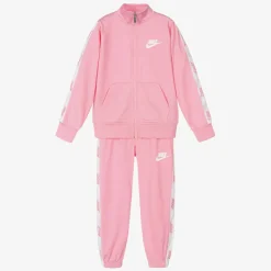 Nike Tracksuits*Girls Pink Logo Tracksuit
