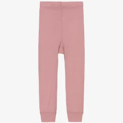 Joha Leggings*Girls Pink Merino Wool Leggings