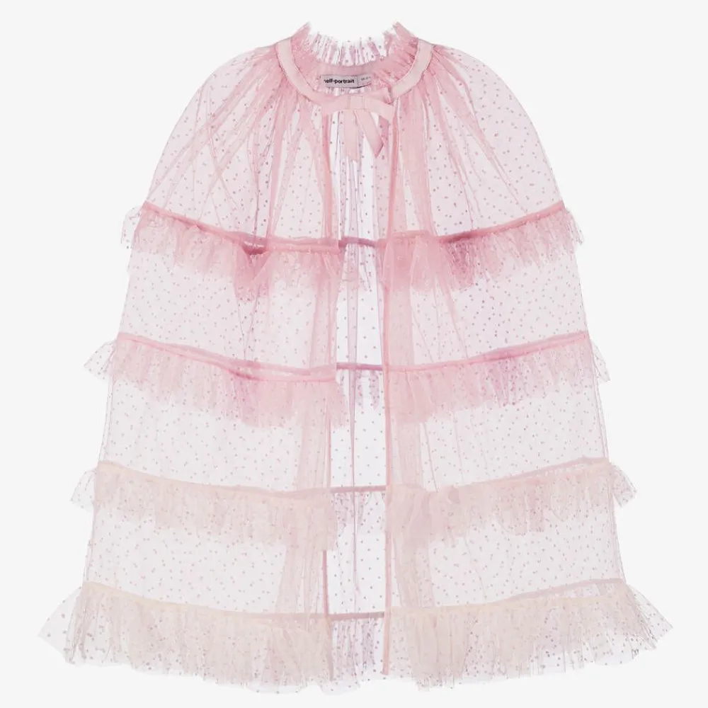 Self-Portrait Coats & Jackets*Girls Pink Ombré Tulle Cape