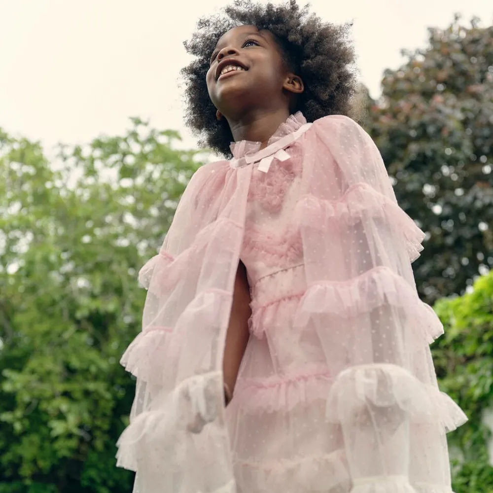 Self-Portrait Coats & Jackets*Girls Pink Ombré Tulle Cape