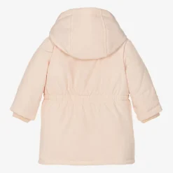 Chloé Coats & Jackets*Girls Pink Padded Embroidered Coat