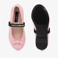 Dolce amp; Gabbana Pumps & Ballerinas|Pumps & Ballerinas*Girls Pink Patent Leather Ballerina Flats