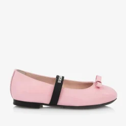 Dolce amp; Gabbana Pumps & Ballerinas|Pumps & Ballerinas*Girls Pink Patent Leather Ballerina Flats