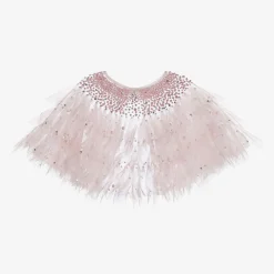 Tutu du Monde Coats & Jackets*Girls Pink Pearl Tulle Cape