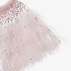 Tutu du Monde Coats & Jackets*Girls Pink Pearl Tulle Cape