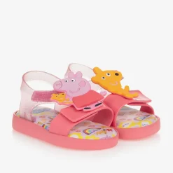 Mini Melissa Sandals|Sandals*Girls Pink Peppa Pig Jelly Sandals
