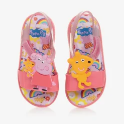 Mini Melissa Sandals|Sandals*Girls Pink Peppa Pig Jelly Sandals