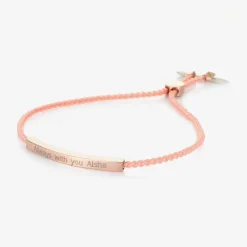 Treat Republic Jewellery*Girls Pink Personalised Bracelet (28cm)