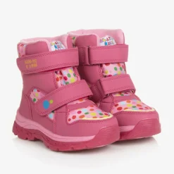 Agatha Ruiz de la Prada Snow Boots|Snow Boots*Girls Pink Polka Dot Print Snow Boots
