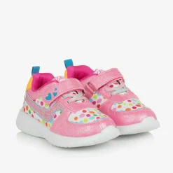 Agatha Ruiz de la Prada Trainers|Trainers*Girls Pink Polka Dot Velcro Trainers