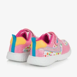Agatha Ruiz de la Prada Trainers|Trainers*Girls Pink Polka Dot Velcro Trainers