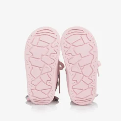 Monnalisa Boots|Boots*Girls Pink Quilted Flower Boots