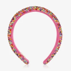 Tutu du Monde Gifts|Hair Accessories*Girls Pink Rainbow Bead Hairband