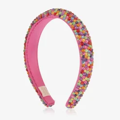 Tutu du Monde Gifts|Hair Accessories*Girls Pink Rainbow Bead Hairband