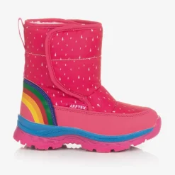 Agatha Ruiz de la Prada Snow Boots|Snow Boots*Girls Pink Rainbow Snow Boots