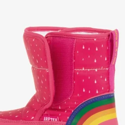 Agatha Ruiz de la Prada Snow Boots|Snow Boots*Girls Pink Rainbow Snow Boots
