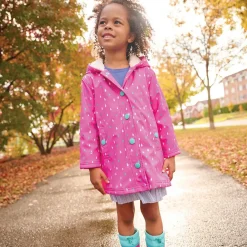 Hatley Coats & Jackets*Girls Pink Raindrop Raincoat