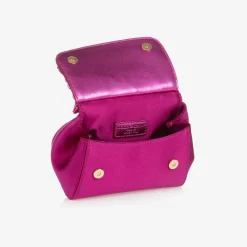 Dolce amp; Gabbana Bags*Girls Pink Rhinestones Sicily Bag (14cm)