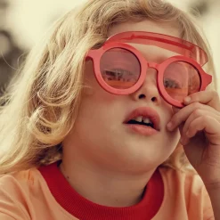 Mini Rodini Clothing Accessories*Girls Pink Round Visor Sunglasses