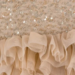Angels Face Dresses*Girls Pink Sequin & Tulle Dress Caramel