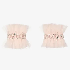 Tutu du Monde Jewellery|Costumes*Girls Pink Sequin Tulle Cuffs