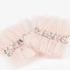 Tutu du Monde Jewellery|Costumes*Girls Pink Sequin Tulle Cuffs