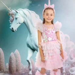 Tutu du Monde Costumes*Girls Pink Sequin Unicorn Costume Dress
