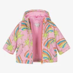 Stella McCartney Kids Coats & Jackets*Girls Pink Shooting Star Hooded Coat