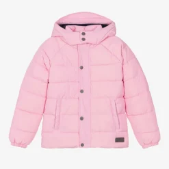 Mitty James Coats & Jackets*Girls Pink Showerproof Puffer Coat