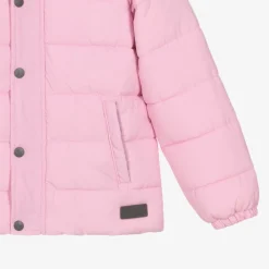 Mitty James Coats & Jackets*Girls Pink Showerproof Puffer Coat
