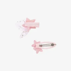 Bowtique London Hair Accessories*Girls Pink Star Hair Clips (2 Pack)